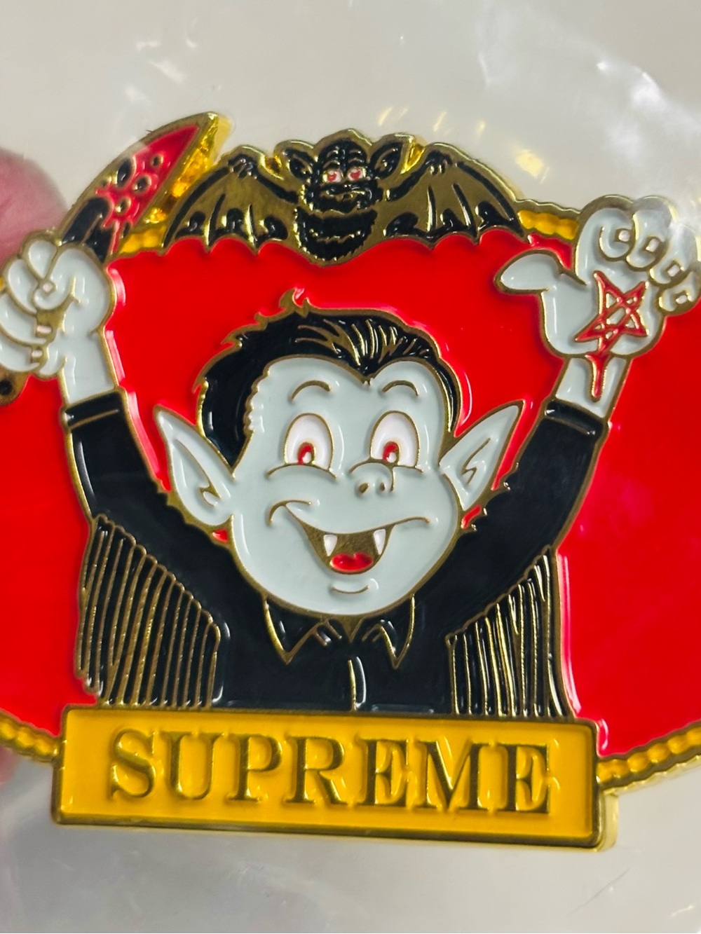 Supreme Vampire Boy Keychain Brand New. (Red)